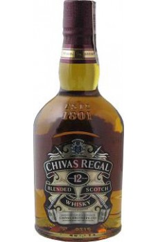 Chivas Regal 12 yo z dwoma szklankami